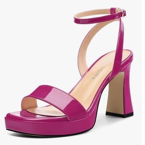 Amalfi Fuchsia Platform Heels